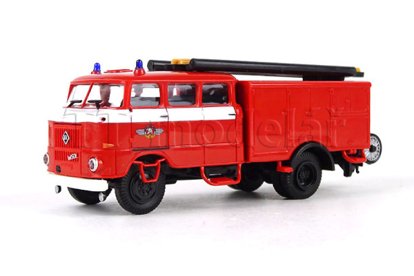 Hasičský automobil IFA W50 L LF16, hasiči Friedrichshagen, H0, Busch 95195