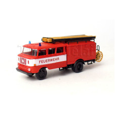 IFA W50L LF16, požární s bílým pruhem a s dřevěným kolem hadicového navijáku, TT, Haedl 127030 IFA W50L LF16, požární s bílým pruhem a s dřevěným kolem hadicového navijáku, TT, Haedl 127030