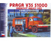 Stavebnice Praga V3S S1000, sněhový hasičský vůz, H0, SDV 377