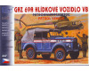 Stavebnice automobilu GAZ 69A, hlídka VB, H0, SDV 447