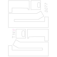 Zakrývací masky pro bílé pruhy pro Tatra 138/148 CAS32, TT, Štěpnička D077