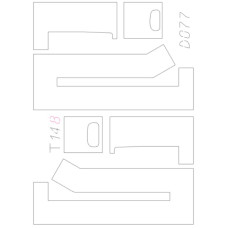 Zakrývací masky pro bílé pruhy - T138/148 CAS32, TT, Štěpnička D077