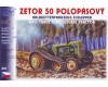 Stavebnice polopásového traktoru Zetor 50 Super, H0, SDV 391