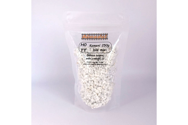 Kamení bílé, mix, 250 g, TT/H0, AV Model KR-004