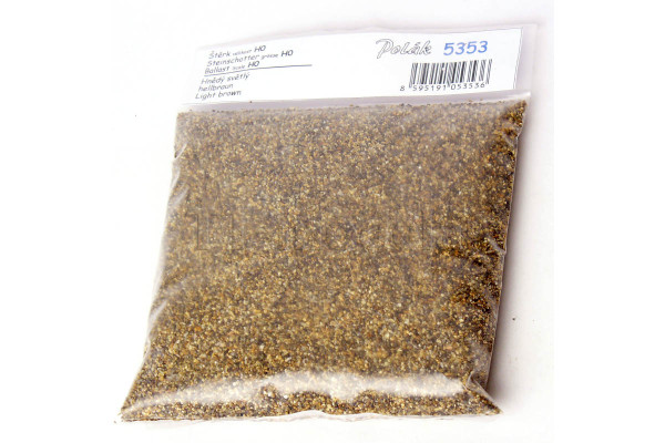 Štěrk, hnědý světlý, H0, Polák 5353