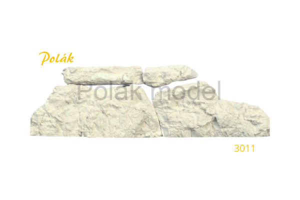 Odlitek pro skalní zářez, bílý, Polák 3011