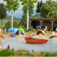 Jezírko s loďkou, s pohonem, N/TT/H0, Busch 5480 Jezírko s loďkou, s pohonem, N/TT/H0, Busch 5480