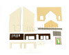 Stavebnice domu Persil-Haus, Laser-Cut, poloreliéf, TT, model Galerie Tillig 2026, Tillig 502463