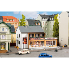 Döner kebab a holičství, H0/TT, Auhagen 12356