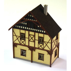 Dům Bad Schandau V, stavebnice, poloreliéf, TT, BuBiModel tt60168