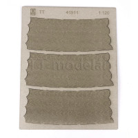 Silnice, mírný oblouk, kroužková dlažba TT, Model Scene 41911