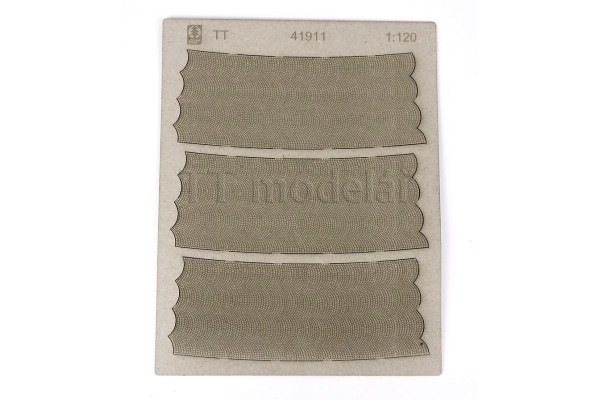 Silnice, mírný oblouk, kroužková dlažba TT, Model Scene 41911