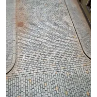 Křižovatka tvaru T, kočičí hlavy, H0, Model Scene 48950 Křižovatka tvaru T, kočičí hlavy, H0, Model Scene 48950