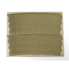 Silnice, mírný oblouk, kroužková dlažba H0, Model Scene 48911