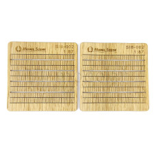 Dřevěné střešní šindele s hřeby, 2 aršíky, H0, Model Scene SI8-002