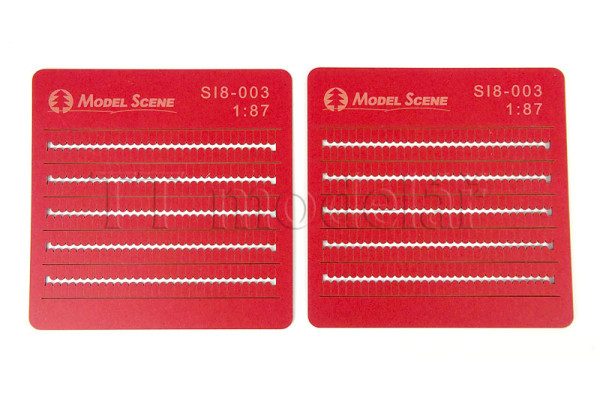 Střešní tašky, 2 aršíky, H0, Model Scene SI8-003