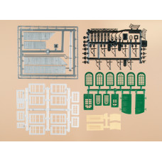 Set doplňků pro průmyslové budovy, H0/TT, Auhagen 48551