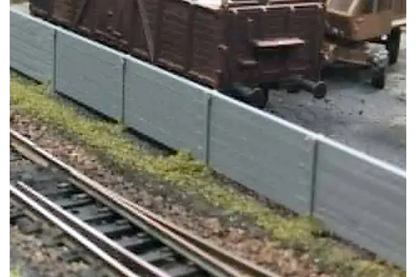 Betonový plot, 4 kusy po 162 mm, výška 19 mm, ES Pečky 23461
