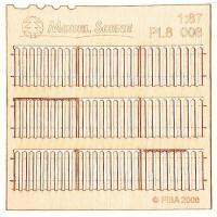 Prkenný plot – širší prkna, H0, Model Scene PL8-008