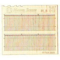 Prkenná ohrada – zdobené okraje, H0, Model Scene PL8-012