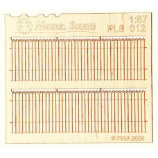 Prkenná ohrada – zdobené okraje, H0, Model Scene PL8-012