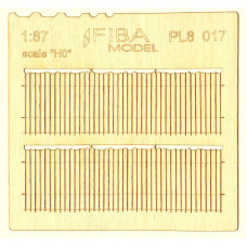 Prkenná ohrada nepravidelný řez II., H0, Model Scene PL8-017