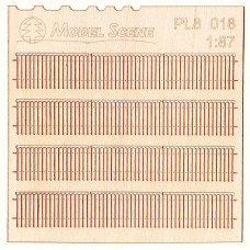 Prkenný plot nízký, H0, Model Scene PL8-018