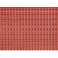 Dekorativní deska, střešní taška, červená, H0/TT, Auhagen 52425