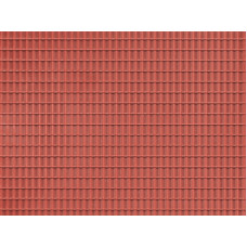 Dekorativní deska, střešní taška, červená, H0/TT, Auhagen 52425