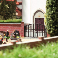 Cihlová zeď s bránou, TT, Busch 8923