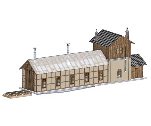 Výtopna Malá Morávka, stavebnice, H0, IGRA MODEL 261003