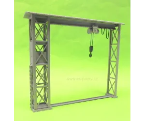 Kovový jeřáb, hotový model, N, ES Pečky 49003