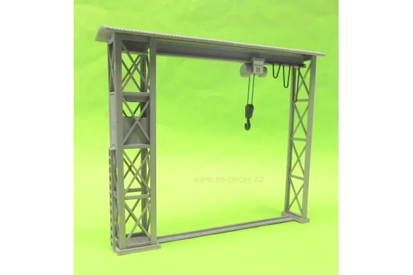 Kovový jeřáb, hotový model, N, ES Pečky 49003