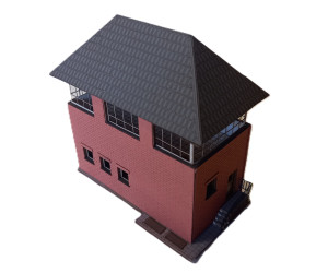 Stavebnice, hrázděné stavědlo Ausenhafen, H0, BuBiModel h060239