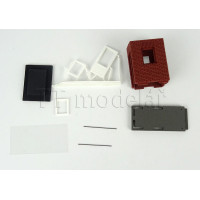 Budka pro posunovače s cihlovými stěnami, H0, Saxonia 87717