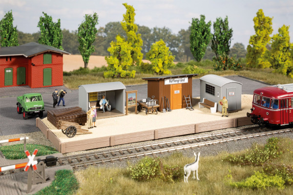 Vlaková zastávka Hüttengrund, H0, Auhagen 11486
