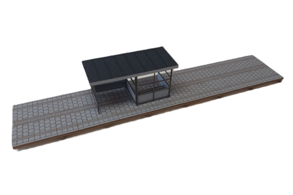 Prodloužení nástupiště, stavebnice, TT, BuBiModel tt60227