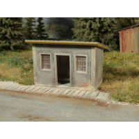 Zděná zastávka, stavebnice, TT, Model Scene 91507