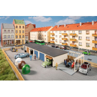 Stavebnice, garáže s příslušenstvím, H0, Auhagen 11484