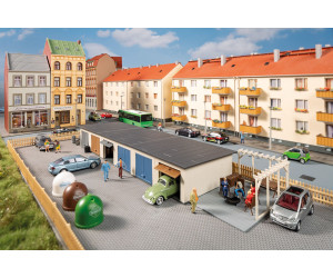 Stavebnice, garáže s příslušenstvím, H0, Auhagen 11484