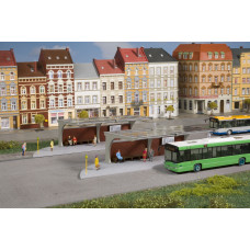 Stavebnice, zastávky/nástupiště autobusu, H0, Auhagen 11485
