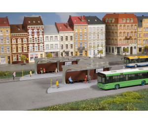 Stavebnice, zastávky/nástupiště autobusu, H0, Auhagen 11485