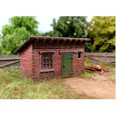 Cihlová kůlna, stavebnice, N Model Scene 96527