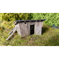 Ruina kůlny, stavebnice, TT, Model Scene 91520