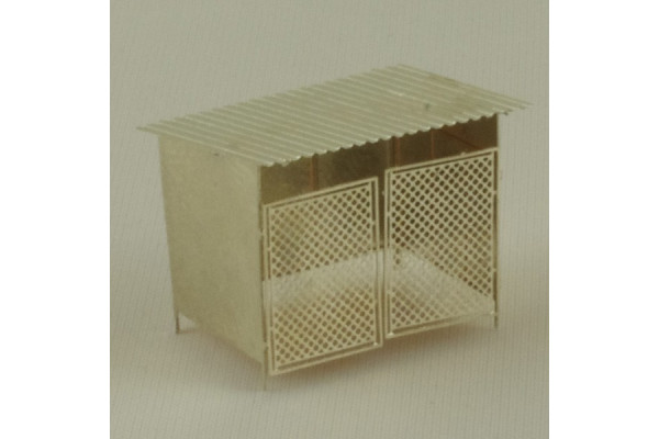 Plechový přístřešek na nářadí, N, Pojezdy 16B020