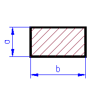 Mosazný hranol 1 x 1 mm, délka 305 mm, 4 kusy, Albion Alloys SBW10