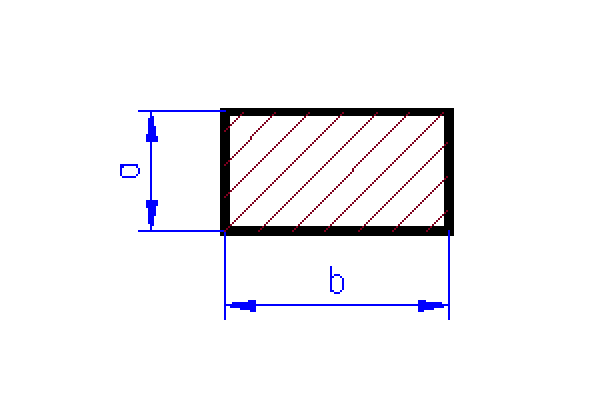 Mosazný hranol 2 x 2 mm, délka 305 mm, 2 kusy, Albion Alloys SBW20