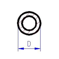 Plastové trubky, délka 350 mm, D 11,1 mm, Evergreen 234