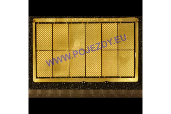 Krablovaný plech, 24 x 14 mm, slzičky, 12 kusů, H0, Pojezdy 87C003