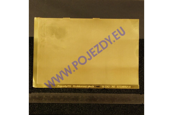 Krablovaný plech A6, slzičky (90°), H0, Pojezdy 87C004